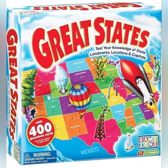 💜NIB Great States 2013 Edition Trivia Board Game - Picture 1 of 9